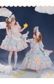 Mademoiselle Pearl Sanrio Little Twin Stars Blouse JSK and One Piece(Reservation/Full Payment Without Shipping)